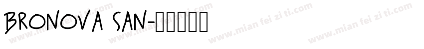 Bronova San字体转换